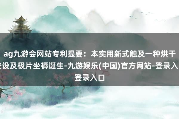 ag九游会网站专利提要：本实用新式触及一种烘干安设及极片坐褥诞生-九游娱乐(中国)官方网站-登录入口