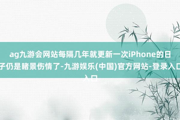 ag九游会网站每隔几年就更新一次iPhone的日子仍是睹景伤情了-九游娱乐(中国)官方网站-登录入口