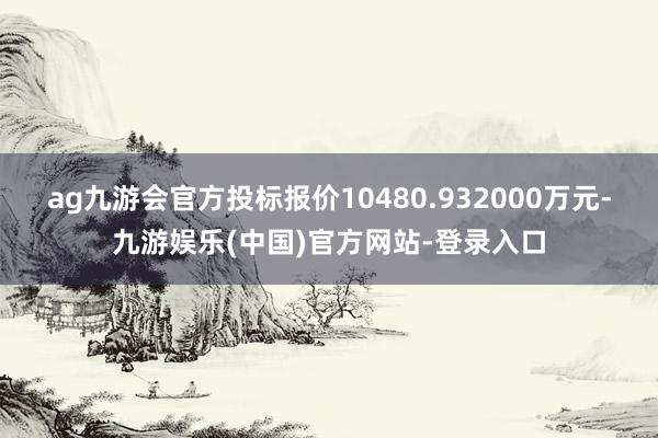 ag九游会官方投标报价10480.932000万元-九游娱乐(中国)官方网站-登录入口