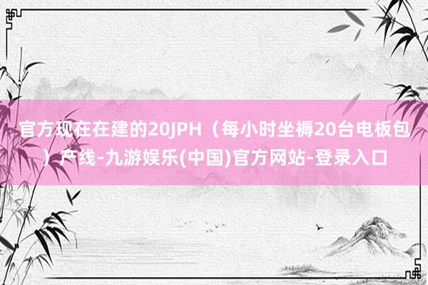 官方现在在建的20JPH（每小时坐褥20台电板包）产线-九游娱乐(中国)官方网站-登录入口